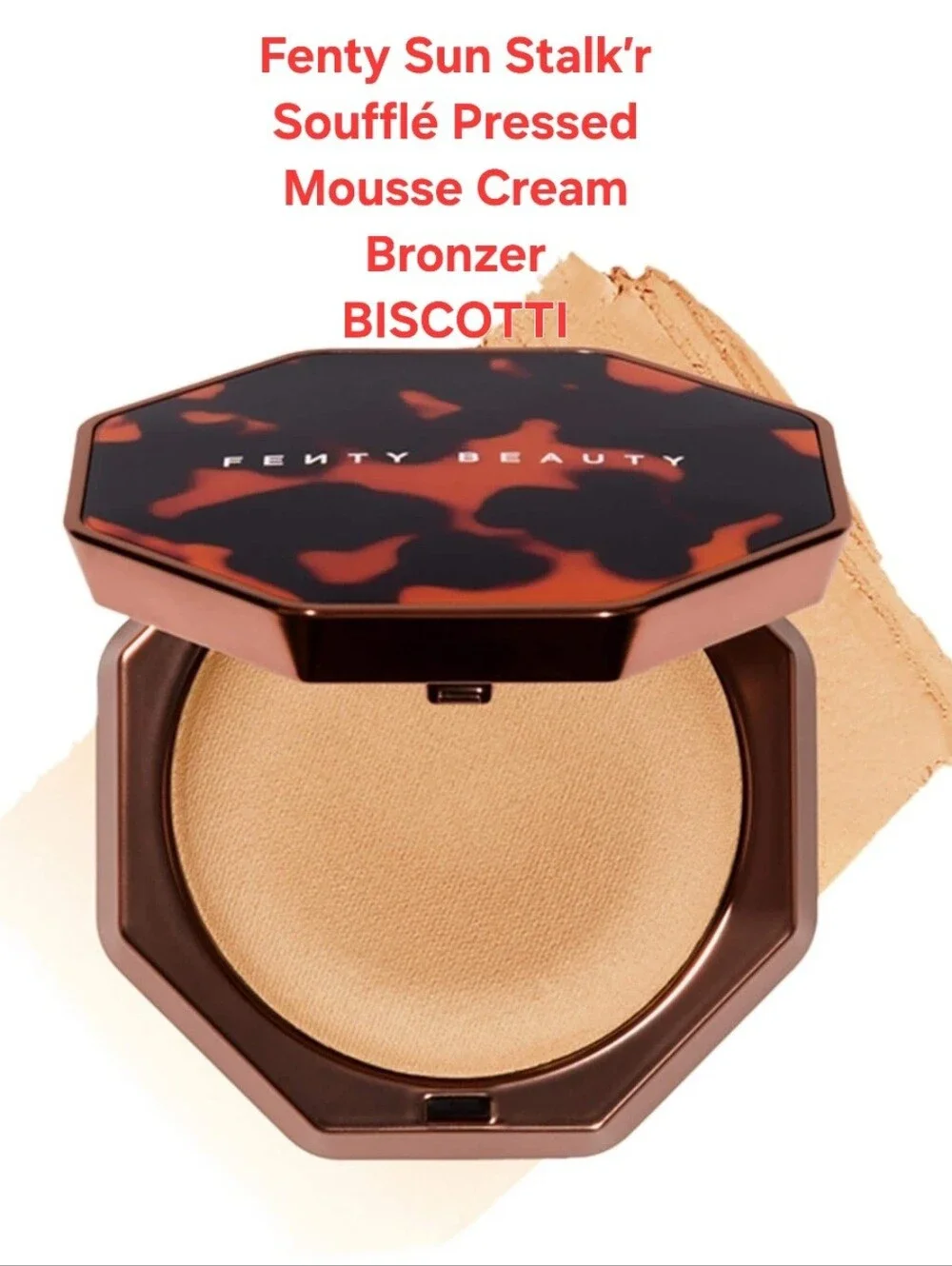 Fenty Sun Stalk’r Soufflé Pressed Mousse Cream Bronzer BISCOTTI. BNIB